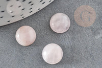 Cabochon rond quartz rose naturel 10mm, x1 (G0945)