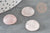 Cabochon rond quartz rose naturel 16mm , x1 (G6711)