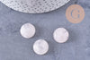 Cabochon rond quartz rose naturelle 18mm, x1 (G10721)