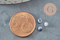 Cabochon rond sodalite bleue naturelle 4mm, x1 (G2963)