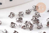 Cache-noeud connecteur chaine boule metalgun avec trou 3mm x1gr (G2631)
