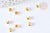 Caches perles à écraser laiton doré 4mm, x50 (4.5gr) (G7317)