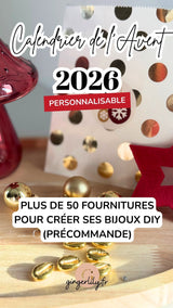 Calendrier de l'Avent bijoux DIY (PRECOMMANDE)-Kits de perles pour création bijoux-Gingerlily Perles