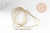 Cannetille lisse cuivre doré 1mm, x 50cm (G10563)