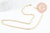Chaine avec fermoir acier 304 inoxydable doré maille rectangle 55cm,chaine collier inoxydable, chaine large,chaine complète, x1 G9407