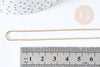 Chaine boule facettée laiton dorée 1.5mm,chaine création bijoux, grossiste chaine, 5 metres G8713