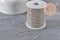 Chain, faceted ball, platinum-plated brass, 1.5mm, x5 meters VALID