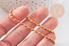 Chaine boule ovale fine laiton doré 4.6x3mm, x1 mètre (G10478)