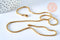 Collier Chaine complète acier dorée 14k serpent,chaine fantaisie,sans nickel,chaine complète, x 50cm G1252
