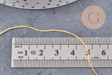 Chaine fine Dorée serpent laiton doré 0.9 mm, x 5mètres (G0733)