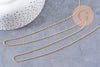 Chaine fine dorée singapour 16K,chaine plaquée or 0.5 microns, 1.8 mm, x 1Mètre (G2443)