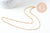 Chaine fine dorée singapour 16K,chaine plaquée or 2.5 microns, chaine collier bijoux, chaine complète,1.8 mm,43cm, x1 G3018