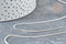 Chaine fine maille plate laiton argenté 1mm, x5 mètres (G2372)