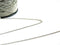 Chaine fine platine maille plate, chaine bijou, création bijoux, chaîne argent, grossiste chaine,1mm, bobine 92 mètres-G2133