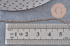 Chaine forçat acier 304 inoxydable or rose IP 1.5mm, x1 mètre (G10879)
