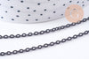 Chaine forçat fer noir intense 3.25mm, x1 mètre (G10744)