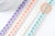 Chaîne gourmette acrylique couleur mixte 24mm, création de bijoux , 24mm x1 mètre (G7062)