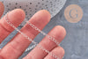 Chaine maille courbe acier 304 inoxydable argenté 4x2.5mm, x1 mètre (G10869)