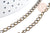 Chaine maille curb fer bronze 6mm,chaine création bijoux vintage, grossiste chaine, x1 metre (G8566)