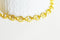 Chaine maille rolo aluminium doré 8mm,chaine collier pour création bijoux dorés x1mètre G4060
