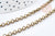 Chaine maille rollo fer bronze 4mm,chaine création bijoux vintage, grossiste chaine, 1 metre G8565