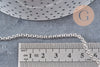 Chaine maille rolo acier 304 inoxydable argenté 3mm, x1 mètre (G10866)