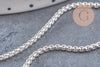Chaine maille vénitienne acier 304 inoxydable argenté 2x2mm, x1 mètre (G10868)
