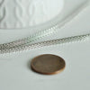 Chaine mesh serpent fer platine 4mm, x1 metre (G2320)