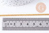 Chaine plate fer dorée 2.5mm, x5 mètres (G2328)