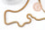 Chaine serpent laiton brut 6mm, x 50cm (G2049)