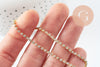Chaine strass laiton brut 2mm, x50cm (G7975)