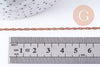 Chaine torsade singapour cuivre brut 4.5mm, x1 metre (G6739)