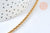 Chaine torsadée acier inoxydable doré IP 16k 3mm, x1 metre (G6785)