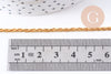 Chaine torsadée fer doré 3mm, x1 mètre (G10655)