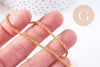 Chaine torsadée fer doré 3mm, x1 mètre (G10655)