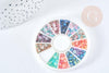 Charm à coller imitation Perle nacrée 4-5mm, x1 boite (G8492)