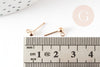 Clous-puces oreille boule Gold Filled anneau 5mm, x2 (G9244)
