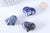 Cœur décoratif sodalite naturelle lithothérapie pierre 25mm, x1 (G7172)