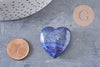 Coeur lapis lazulis naturel roulé 29.5mm, x1 (G6774)