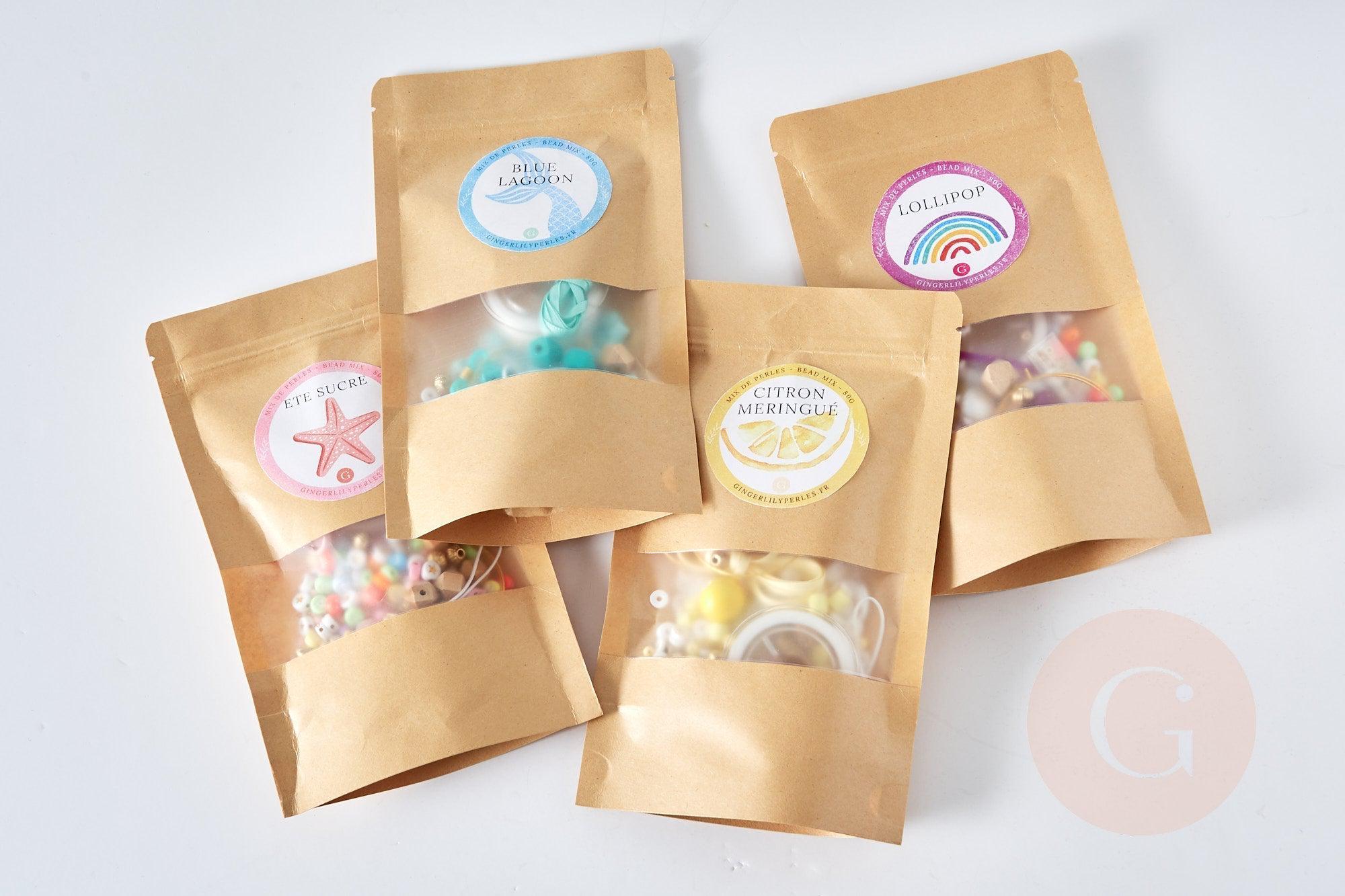 Coffret XXL 4 mélanges de perles pour bijoux DIY