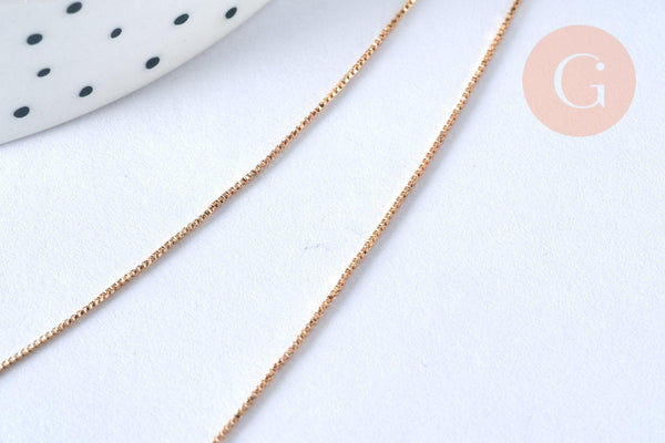 Collier Chaine dorée vénitienne 14K,chaine collier, laiton doré,chaine complète,1.5 mm, 40cm, x1 G0680