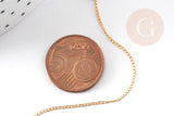Collier Chaine fine avec fermoir dorée gold-filled 45.7cm x1 (G2617)