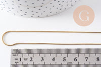 Collier Chaine fine dorée serpent 16K 2.5 microns 1.5 mm, 44cm, x1 (G3269)