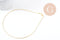 Collier Chaine fine laiton doré serpent,chaine qualité, création bijoux, chaine complète,chaine dorée,1.5 mm, 43cm, x1 (G10114)