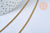 Collier Chaine marine avec fermoir acier 304 inoxydable doré 14k 1.7mm-45cm, x1 (G0156)