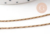Collier Chaine serpent acier inoxydable platine 1mm/43cm, x1