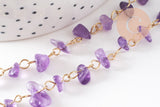 Collier Collier perle pierre naturelle acier inoxydable doré 41cm, x1 (G10560)