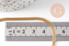 Collier chaine maille complète acier 304 inoxydable dorée 14k 3mm/45cm, x1 (G0580)