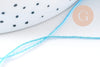 Cordon Bleu Métallisé 4 nuances polyester 0.8mm, cordon métallisé pour bijoux, x1 mètre (G10505)