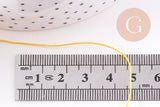 Cordon Jaune doré tressé polyester 0.6mm, x1 mètre (G10664)